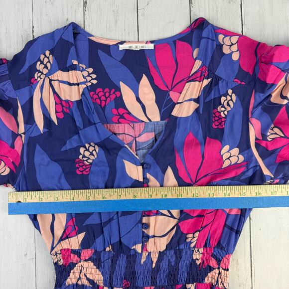 Anthropologie Abel the Label Santa Cruz Floral High Low Maxi Dress  Size XS - Picture 12 of 15